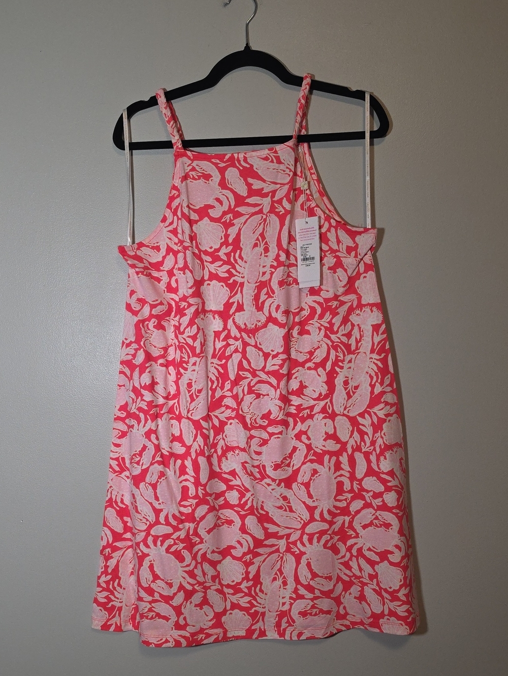 Lilly Pulitzer Cane Coral-Pink Crab Collab Kyleigh Mini Sundress